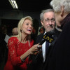 Oscars Red Carpet - Jessica Holmes - KTLA TV Anchor & TV Host with Steven Spielberg and Hal Holbrook